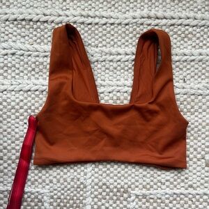 Left On Friday Flip Top Swim NWT Bronze Sz Small